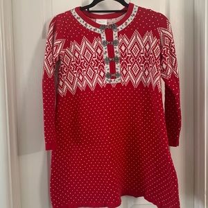 Hanna Andersson fair isle sweater dress-EUC